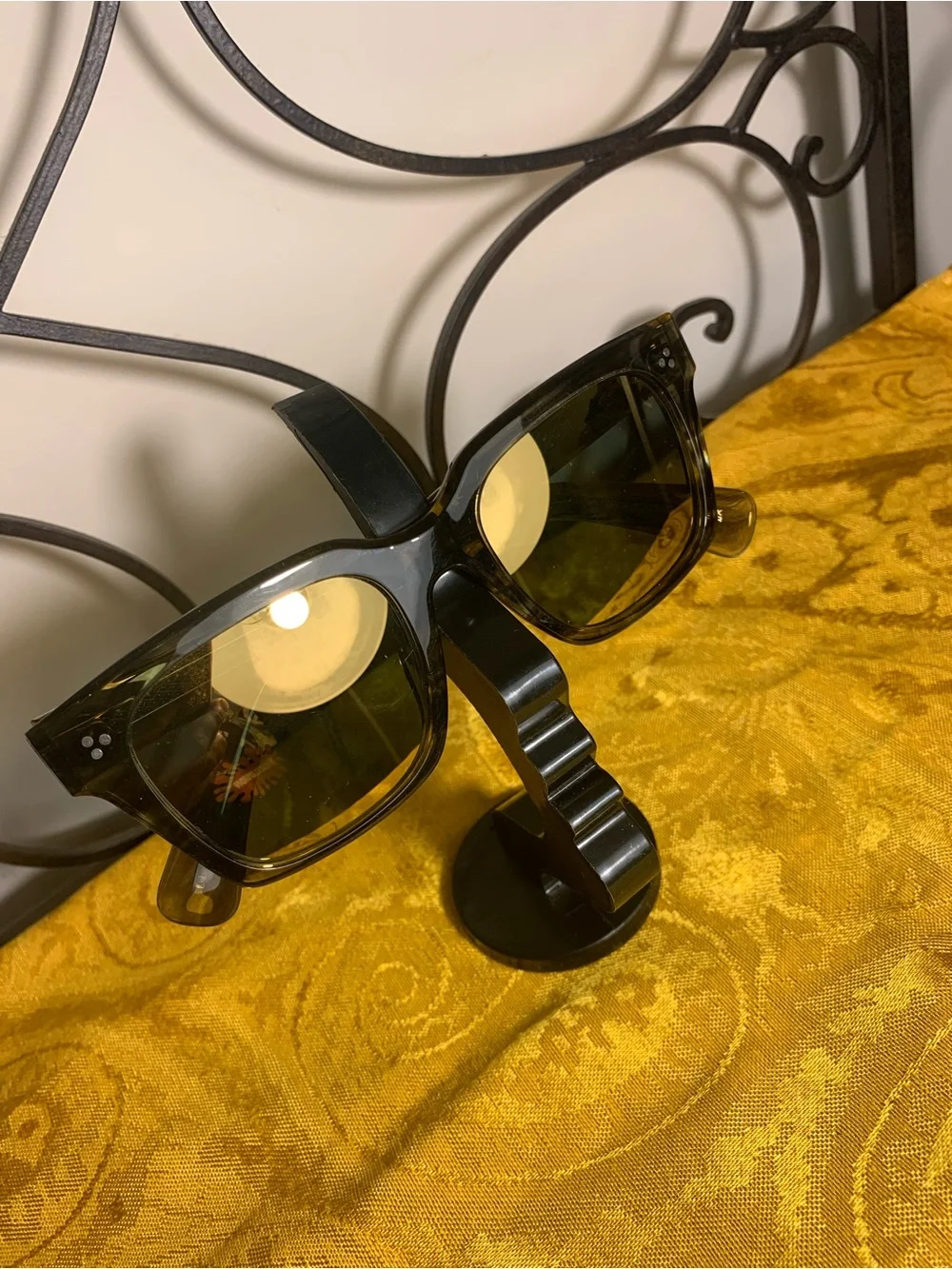 Oliver Peoples Jack Huston Translucent Olive/ Square Sunglasses - Unisex